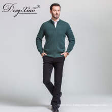 Wholesales Men'S Cardigan Sweater , Zippers Emeral Green Sweater From China Best Supplier